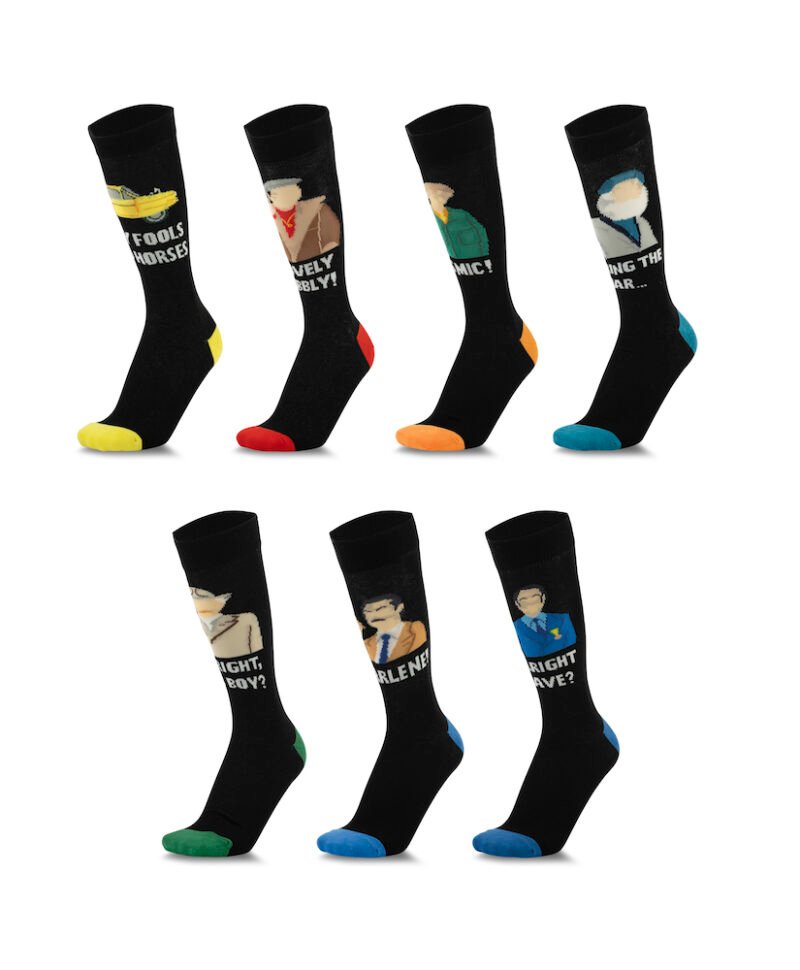 Only Fools and Horses Official Days of the week SEVEN PAIR SOCK GIFT SET