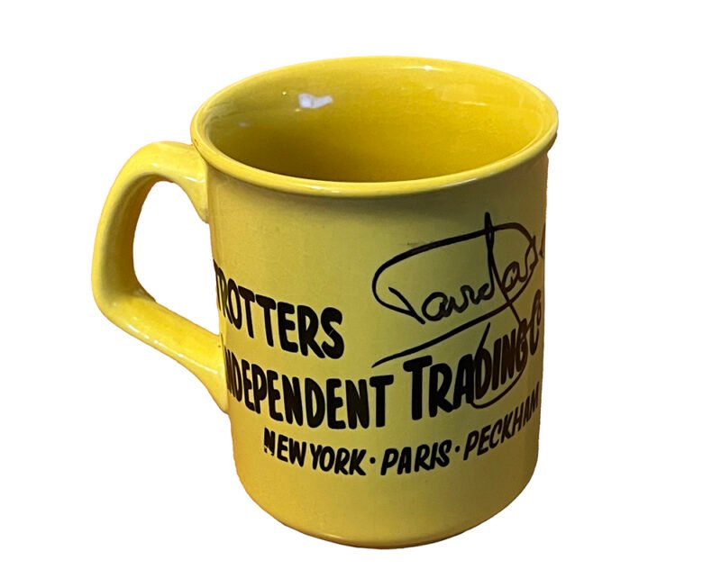 Rare Official Yellow Mug Signed by David Jason