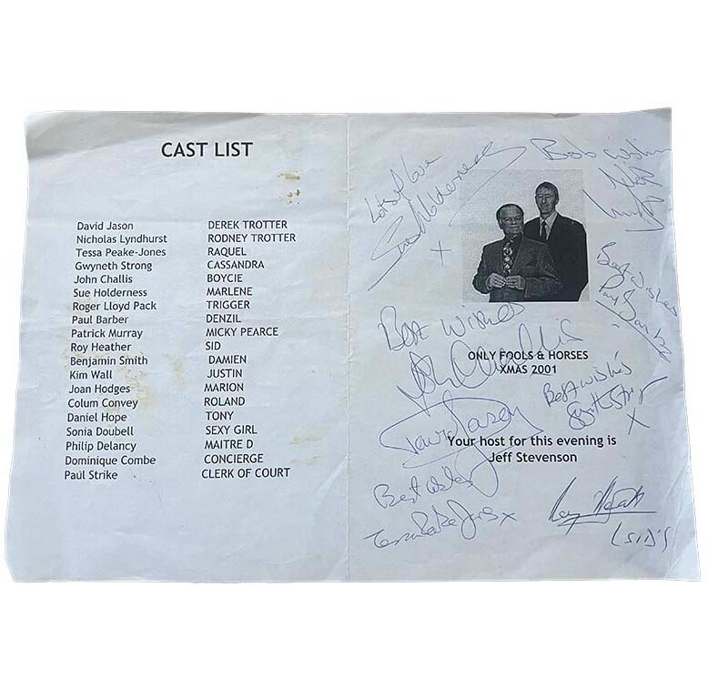 Official Studio Recording Cast List Given to Audience